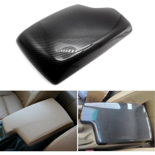 Suitable for 2005-2012 BMW 3 Series E90ABS carbon fiber style texture center console armrest box cushion protective cover