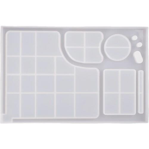 Rolling Cigarette Tray Crystal Epoxy Resin Mold Makeup Plate Ashtray Casting Silicone Mould DIY Crafts Decorations Tool