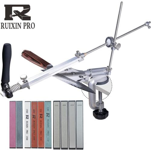 RUIXIN Professional Kitchen Knife Sharpener Whetstone Updated Multifunction Fixed Angle Sharpening System Apex Edge Honing Tools