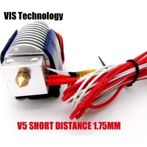 V5 j-head hot end for 1.75/3.0mm long /short distance filament Bowden Extruder 0.4mm Nozzle