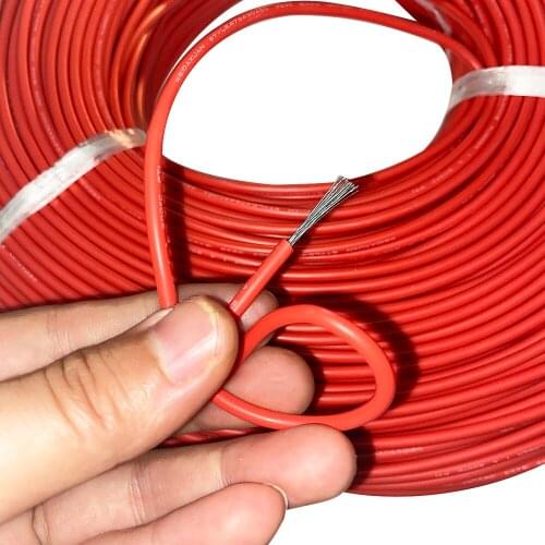 3KV Silicone High Voltage Wire OD 1.9MM Soft Silicone Rubber High Temperature Wire Soft Tinned High Voltage Electronic Wire