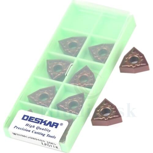 WNMG080404-JMS LF6118 Carbide Inserts WNMG080408-JMS LF6118 External Turning Tools CNC Lathe Cutting Tools , For Stainless Steel