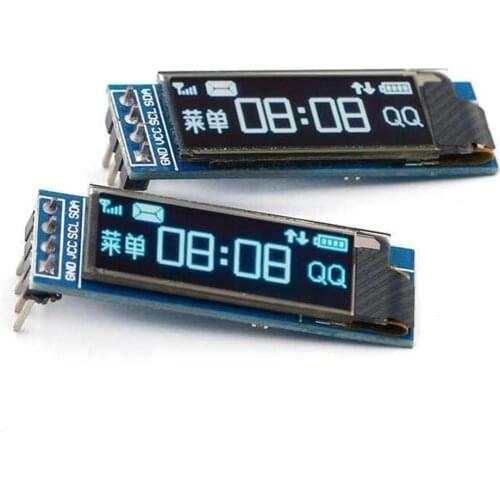 0.91 inch OLED display module white/blue OLED 128X32 LCD LED Display SSD1306 12864 0.91 IIC i2C Communicate for ardunio