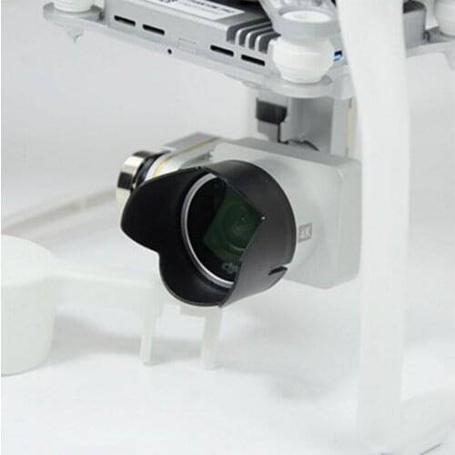 1pc Camera Lens Hood Sunshade/Sunhood Antiglare Cover for DJI Phantom 4 Phantom 3 Standard/4k/Advanced/Professional Accessory