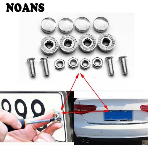 16X Car License Plate Bolts Screws Cover For Hyundai Tucson I30 Solaris Creta Kia Rio 3 4 Ceed Cerato Picanto Sportage 2018 2019