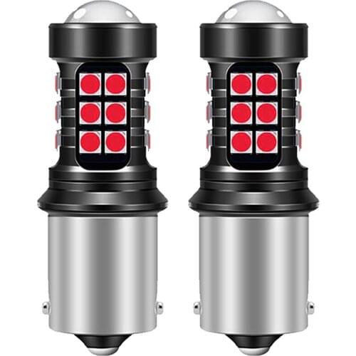 2pcs T20 W21/5W LED 7440 7443 LED Bulb T25 3157 3156 P27/7W 1156 P21W BA15S DRL Turn Signal Lamp 6000K White Car Lights 12v