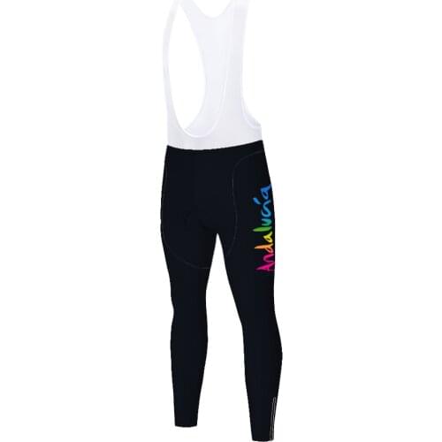 Andalucia Summer Spirng Gel Fahrradhose Fietsbroek Lang Cycling Pants Men Pantalones Hombre Fahrrad Hose Herren Calça Ciclismo