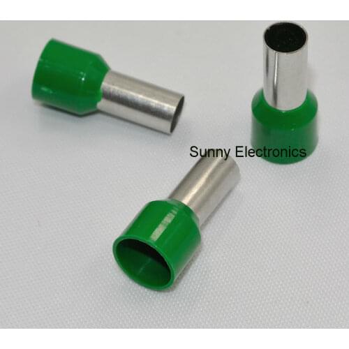 Free Shipping 1000pcs 5 AWG 16mm2 Insulated Cord End Terminal Wire Ferrules E16-12