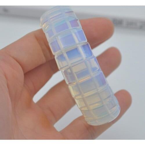 Opal Stone GEM Stretch Bracelet 8 Inch Jewelry WG477