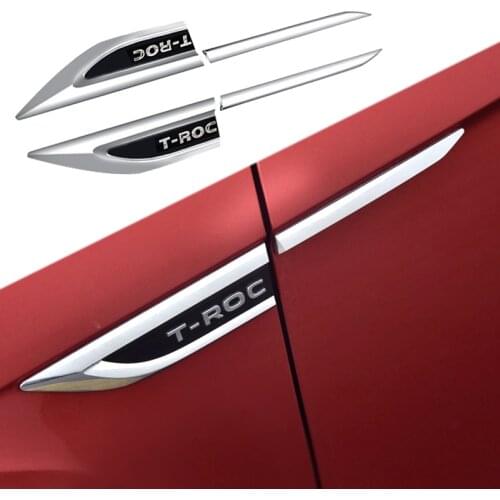 ABS Car Fender Sticker For Volkswagen T-Roc TROC 2018 2019