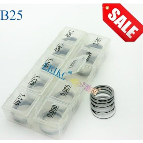 ERIKC Shims B25 Size: 0.96mm--1.14mm Injector Nozzle Needle Valve Calibration Gaskets 50PCS Common Rail lift Shim Set