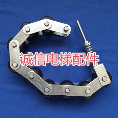 Escalator hold down chain handrail belt tensioner escalator hold down chain 9 wheel group hold down chain hold down pulley