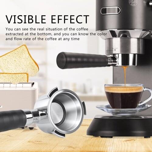 51mm Coffee Handle Filter For Espresso Dehonghi EC685.BK Coffee SolidHandle Filter Holder With Dosing Ring