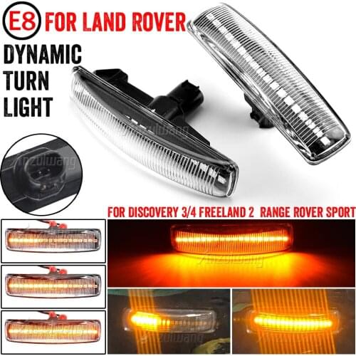 LED Side Marker Light For Land Rover Range Rover Sport Discovery 3 4 Freelander 2 Dynamic Signal Repeater Indicator Blinker