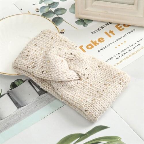 Haimeikang 2021 New Fashion Female Hair Accessories Autumn Winter Hair Band Warm Solid Color Earmuffs Set Headband Headdress