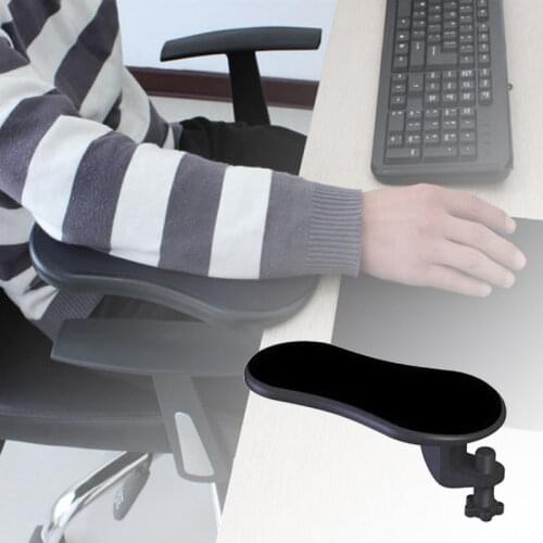 Computer Arm Support Mouse Pad Wrist Hand Shoulder Rest Mat Double Attachment Ergonomic Attachable For Table Chair/Desk Extender