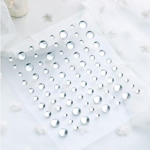 KSCRAFT Transparent Clear Dewdrops Droplets Decal Self Adhesive Stickers for Scrapbooking Paper Card Making Crafts
