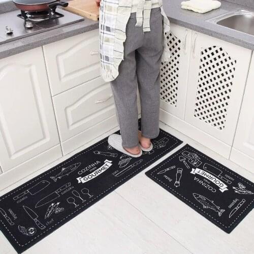 Non-Slip Bath Mat Long Water-absorbing Bathroom Kitchen Floor Oil-proof Carpets Bedroom Entrance Decoration Doormats Rugs Set