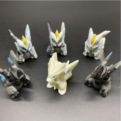 Pokemon Genuine Action Figure Pokemon Kid Beast Zekrom Reshiram Hollow Decoration Static Model Doll Interactive Toy Gift