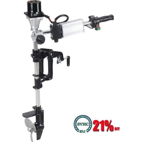 12V/24V/48V Electric Outboard Motor Propeller Inflatable Boat Motor Engine Thrust Portable Boat Outer Engine Propeller 800/1000W