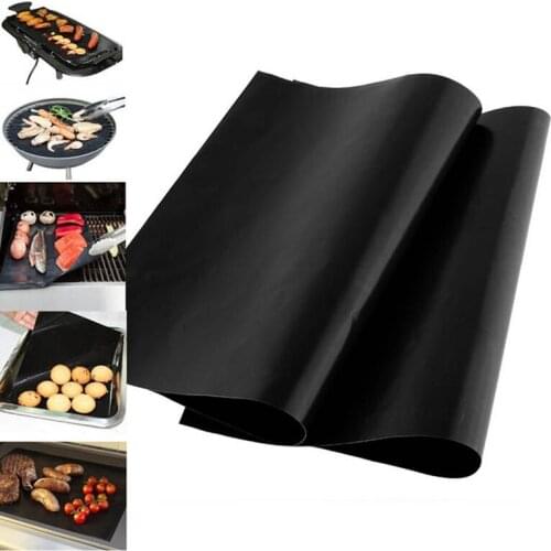 Rectangle Round Pan Mat Non-stick baking liner sheet Barbecue Grill Mat Microwave Oven Reusable BBQ Cook Tool