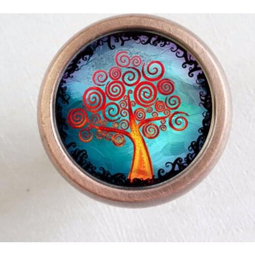TREE OF LIFE - Drawer Knobs Pulls Handles DIY Kitchen Cabinet Handle / Antique Brass Dresser Drawer Knobs furniture hardware
