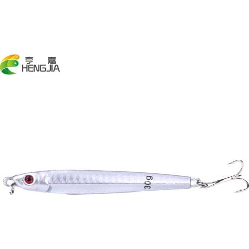 HENGJIA 1pcs Fishing Lures Quality Lifelike Lead Fish 5 Colors Jerkbait Bass Crankbait Wobblers Fishing Tackle 6# Hooks