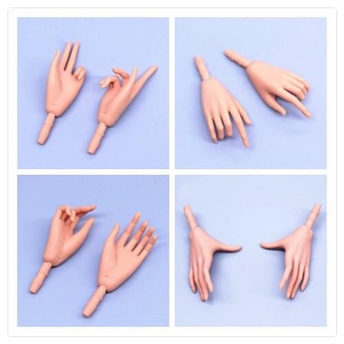 FR Super Model Doll Body Replacemet Hands Legs White Beige Brown Green Doll Accessories 4 Style Gesture Joints Movable Doll Feet