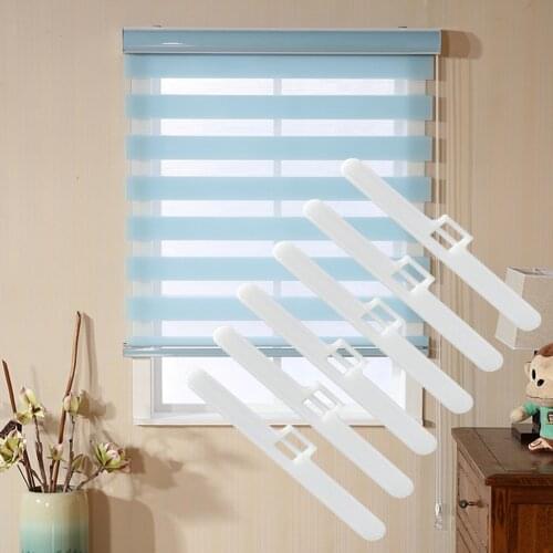 10pcs Easy Installation Slat Hanger Window Chain Link Home Repair Clips Connector Vertical Blind Spares White Weights Bottom