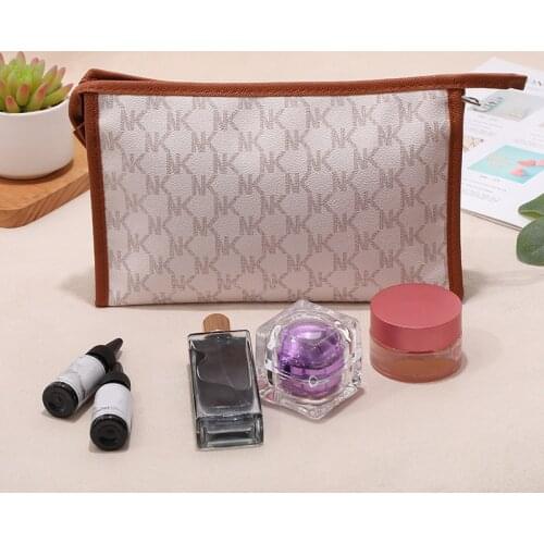 PU Waterproof Cosmetic Bag Fashion Lady Outdoor Travel Portable Toiletry Storage Pouch Casual Shopping Banquet Party Handbag