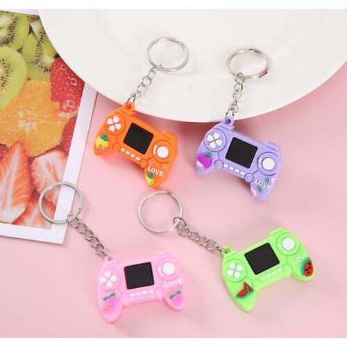 1pcs Game Machine Keychain & Keyring Cute Gamepad Boyfriend Joystick Key Chain Game Console Keychains Bag Car Hanging Key Ring
