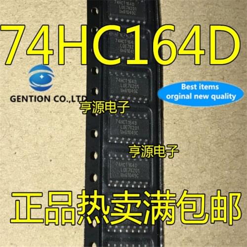 100Pcs 74HC164 74HC164D SN74HC164D SOP-14 Eight shift position register in stock 100% new and original