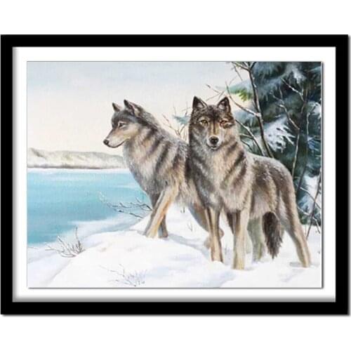 Diamant painting Diamond embroidery animals wolf 5d diy diamond painting full square new arrivals 482DD diamond round