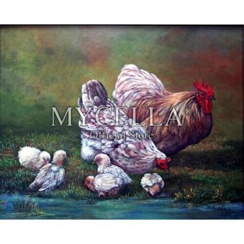 Animals Diamond Embroidery Chicken Pictures 5D Diy Diamond Painting Mosaic Needlework Home Decor Canvas Full Round Oil Painting