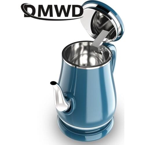 DMWD 1.8L Long Spout Mouth Electric Kettle Hot Water Quick Heating Stainless Steel Auto Power-off Boiler Teapot Heater 1500W EU