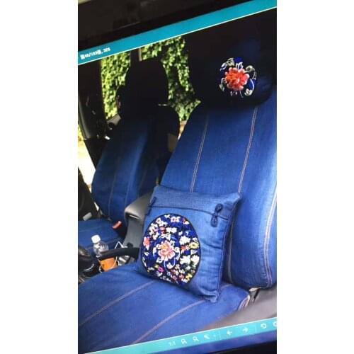 Denim car seat covers for Hyundai ix30/35 Sonata ELANTRA Terracan Tucson Accent SantaFe coupe XG Trajet Matrix EQUUS Veracruz CC