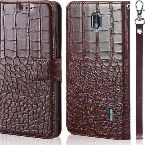 Flip Case For Nokia 1 2018 Cover Wallet Crocodile texture leather Case For Nokia 1 TA-1047 TA-1060 TA-1056 case with card holder