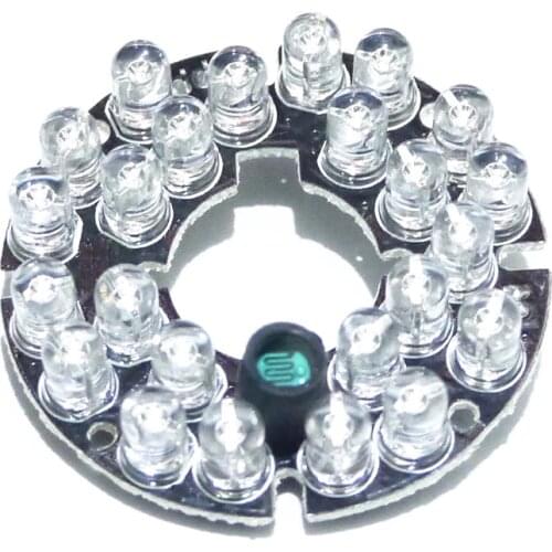 60 degrees CCTV Accessories infrared light 24 Grain IR LED board for Surveillance cameras night vision diameter 44mm
