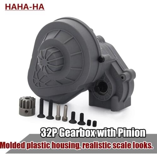 32P Transmission Gear Set Gearbox Assembled for 1/10 RC Crawler Car Axial SCX10 SCX10 II 90104 90047 Upgrade Parts