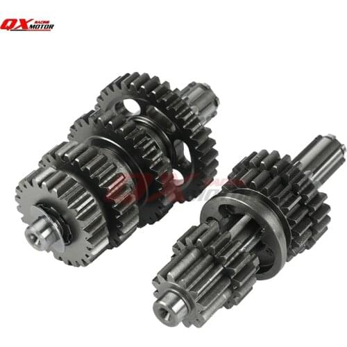 LF 125 Transmission Gear Box Main Counter Shaft Assy For Lifan 1P52FMI 125cc Horizontal Engine Kayo BSE SSR Dirt Pit Bike Parts