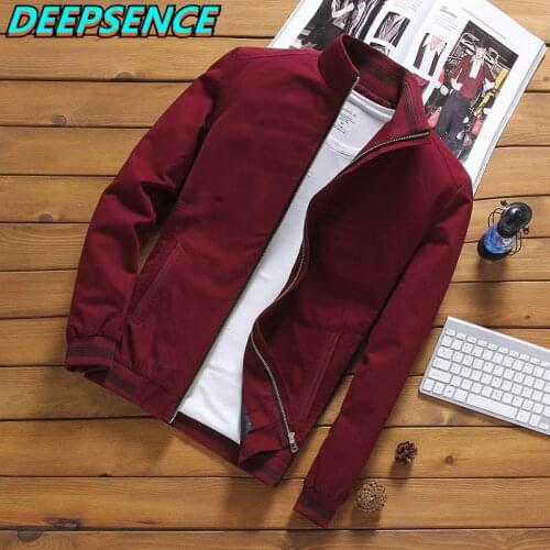 Spring Autumn Casual Jacket Men Outdoor Solid Thin Fashion Coat Stand Neck Zipper All Match Cotton Streetwear Jackets Men 5XL