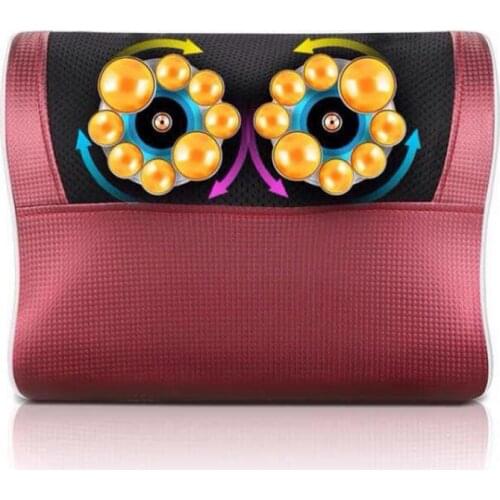 220 v Relaxation Massage Pillow Vibrator Electric Shoulder Back Heating Kneading Infrared therapy for shiatsu Neck Massage