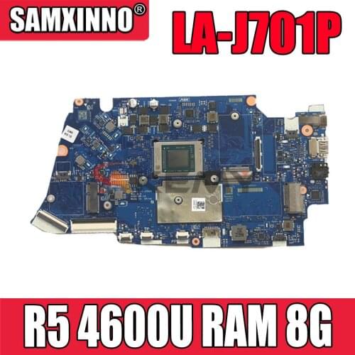 For Lenovo ideapad 5-14ARE05 laptop motherboard LA-J701P motherboard with CPU R5 4600U RAM 8G FRU: 5B21A98875 100% test work