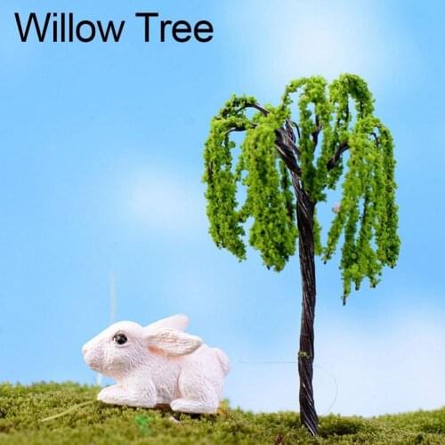 Miniature Tree Fairy Garden Decor Dollhouse Plant Pot Figurine DIY Craft Ornament