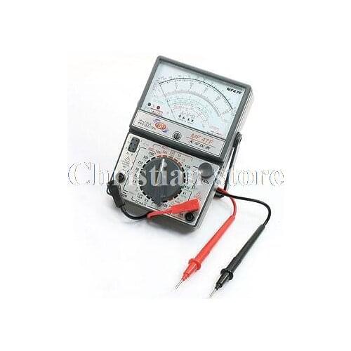 Ohm AC DC Current Voltage Measuring MF47F Multimeter w Probe Leads