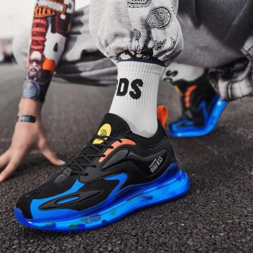 Male Sneakers Mens Running Shoes Summer lightweight breathable mesh 2021 trending fashion plain outdoor indoor footwear lace up