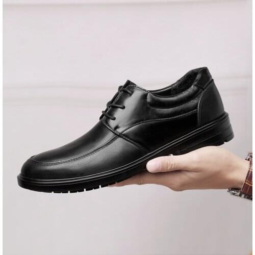 Mens Quality Cowhide Leather Shoes British Business Soft Leather Man Genuine Leather Dress Shoes