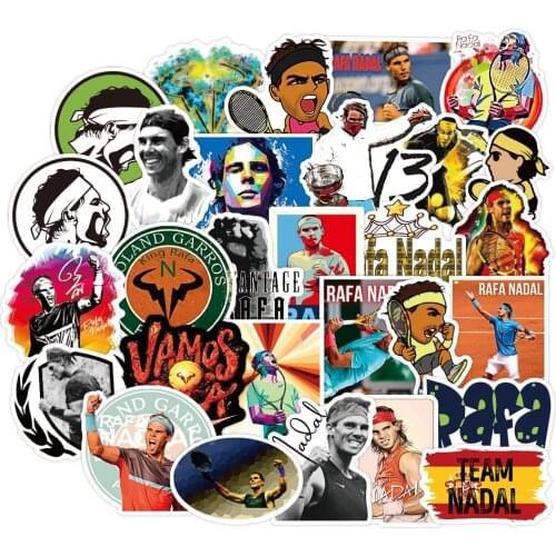 10/50Pcs Rafael Nadal Stickers Divination Stickers For Luggage Laptop Refrigerator Motorcycle Skateboard Pegatinas