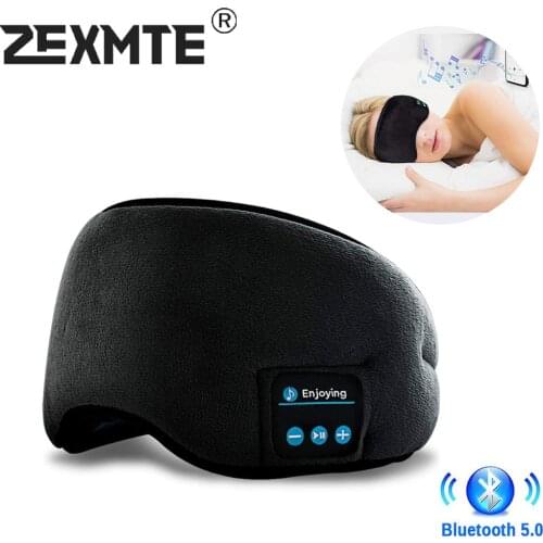 Wireless Headband Headphones Bluetooth 5.0 Sleeping Eye Mask Earphones Headband Stereo Earphone 3D Sleep Mask Music Headset