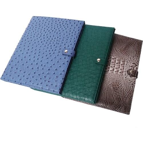 New Large Capacity Laptop Briefcase Top Quality Document Bag Fashion Business Briefcase Embrossed Ostrich Pattern File Folder